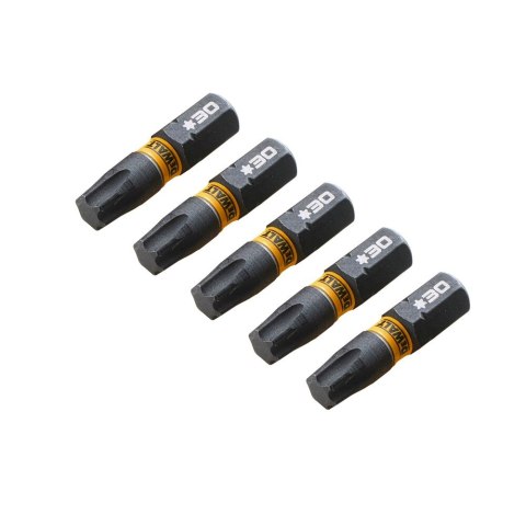 KOŃCÓWKI WKRĘTARSKIE EXTREME IMPACT® TORSION T30/25 MM (OPAK. 5 SZT.) DEWALT DT7384T-QZ