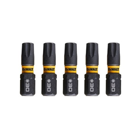 KOŃCÓWKI WKRĘTARSKIE EXTREME IMPACT® TORSION T30/25 MM (OPAK. 5 SZT.) DEWALT DT7384T-QZ