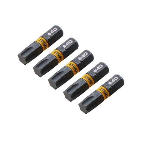 KOŃCÓWKI WKRĘTARSKIE EXTREME IMPACT® TORSION T40/25 MM (OPAK. 5 SZT.) DEWALT DT7373-QZ