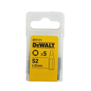 KOŃCÓWKI WKRĘTARSKIE KWADRT 2/25 MM (OPAK. 5 SZT.) DEWALT DT7171-QZ