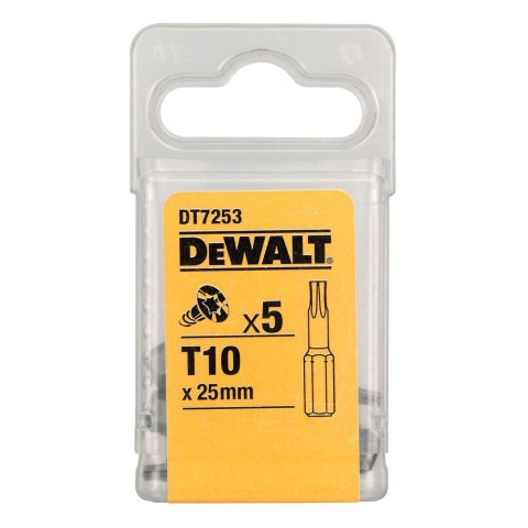 KOŃCÓWKI WKRĘTARSKIE T10/25 MM (OPAK. 5 SZT.) DEWALT DT7253-QZ