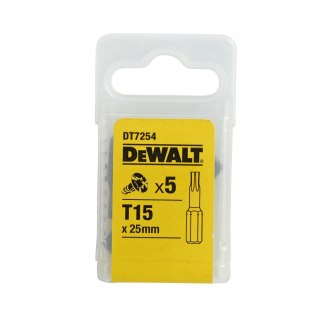 KOŃCÓWKI WKRĘTARSKIE T15/25 MM (OPAK. 5 SZT.) DEWALT DT7254-QZ