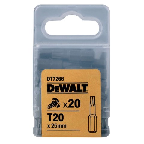 KOŃCÓWKI WKRĘTARSKIE T20/25 MM (OPAK. 20 SZT.) DEWALT DT7266-QZ