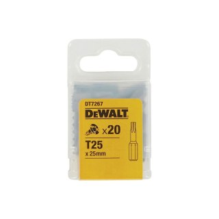 KOŃCÓWKI WKRĘTARSKIE T25/25 MM (OPAK. 20 SZT.) DEWALT DT7267-QZ