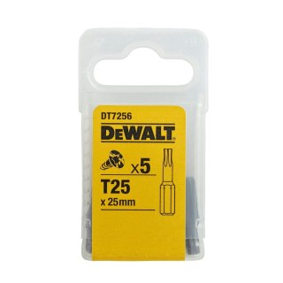 KOŃCÓWKI WKRĘTARSKIE T25/25 MM (OPAK. 5 SZT.) DEWALT DT7256-QZ