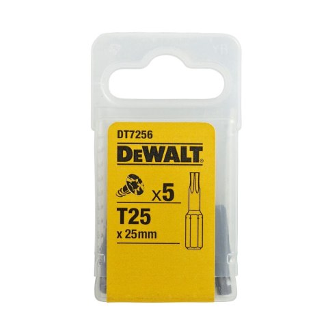 KOŃCÓWKI WKRĘTARSKIE T25/25 MM (OPAK. 5 SZT.) DEWALT DT7256-QZ