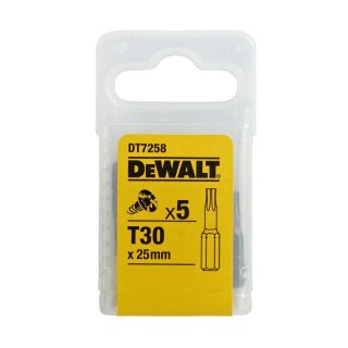 KOŃCÓWKI WKRĘTARSKIE T30/25 MM (OPAK. 5 SZT.) DEWALT DT7258-QZ