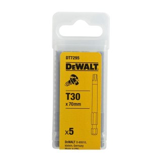 KOŃCÓWKI WKRĘTARSKIE T30/70 (KSZTAŁT E 3.6 1/4") MM (OPAK. 5 SZT.) DEWALT DT7295-QZ