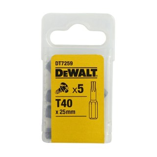 KOŃCÓWKI WKRĘTARSKIE T40/25 MM (OPAK. 5 SZT.) DEWALT DT7259-QZ
