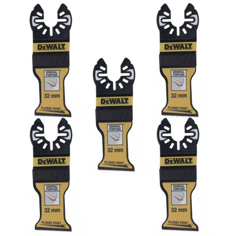 OSTRZA DO CIECIA WGŁĘBNEGO PLUNGE POINT DO MULTINARZĘDZIA 5 SZT. DEWALT DT20776-QZ