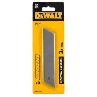 OSTRZA ŁAMANE 25MM HARTOWANE 3 SZT. DEWALT DWHT11726-0