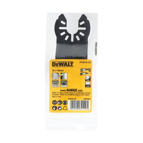 OSTRZE DO DREWNA FASTCUT 30 MM X 43 MM DO MULTINARZĘDZIA DEWALT DT20733-QZ