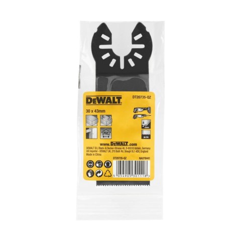 OSTRZE DO DREWNA Z GWOŹDZIAMI 30 MM X 43 MM DO MULTINARZĘDZIA DEWALT DT20735-QZ