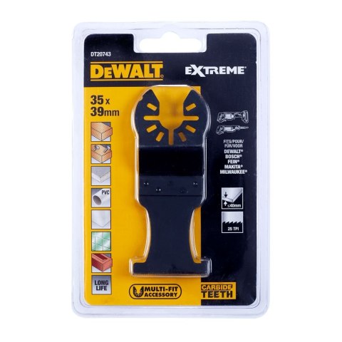 OSTRZE WĘGLIKOWE 35 MM (1-3/8") DO MULTINARZĘDZIA DEWALT DT20743-QZ