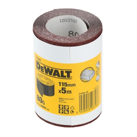 PAPIER ŚCIER.W ROLK.5MX115MM, GR.80 DEWALT DT3581-QZ