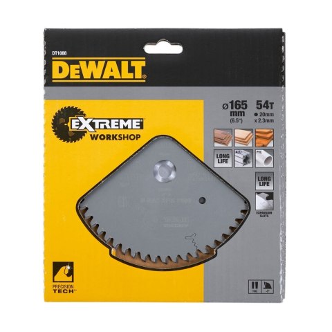 PIŁA DO ZAGŁ.165MM,54ZĘB. 2.2MM,-5 ATB DEWALT DT1088-QZ