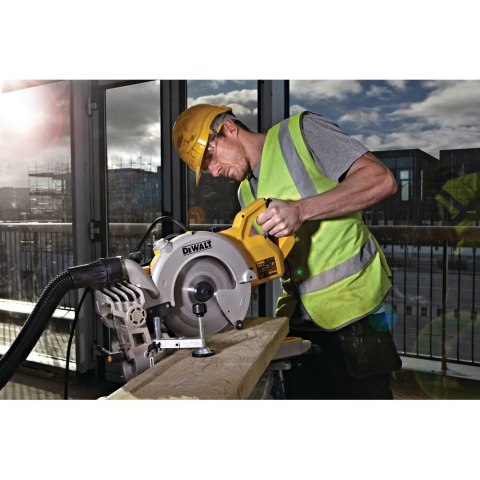 PILARKA UKOSOWA 250 MM 1850W Z PRZESUWNĄ GŁOWICĄ I DIODOWYM WSKAŹNIKIEM LINII CIĘCIA XPS DEWALT DWS778-QS