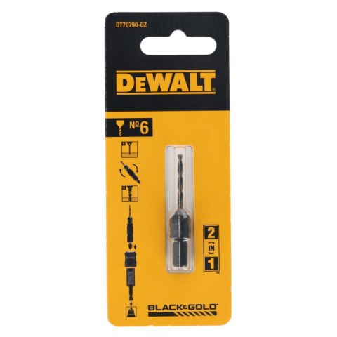 POGŁĘBIACZ DO SYST."OBRÓĆ I PRACUJ"  6MM DEWALT DT70790-QZ