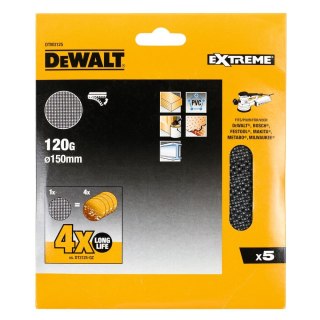 SIATKA ŚCIERNA Ø 150 GR. 120 (5SZT.) DEWALT DTM3125-QZ