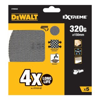 SIATKA ŚCIERNA ŚR.150 MM GR 320 DEWALT DTM8558-QZ
