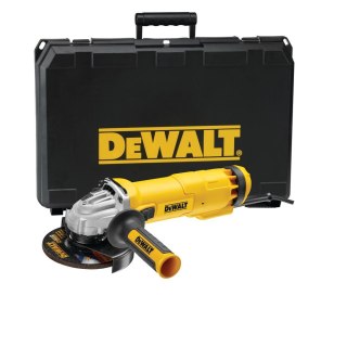 SZLIFIERKA KĄTOWA 125 MM, 1400W, WŁĄCZNIK SUWAKOWY, KUFER DEWALT DWE4237K-QS