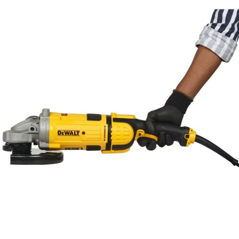 SZLIFIERKA KĄTOWA 230 MM, 2600 W O ŁAGODNYM ROZRUCHU, Z ZABEZPIECZENIEM DEWALT DWE4579-QS