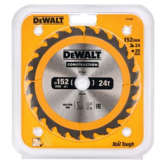 TARCZA 152X20MM 24T AC DEWALT DT1930-QZ