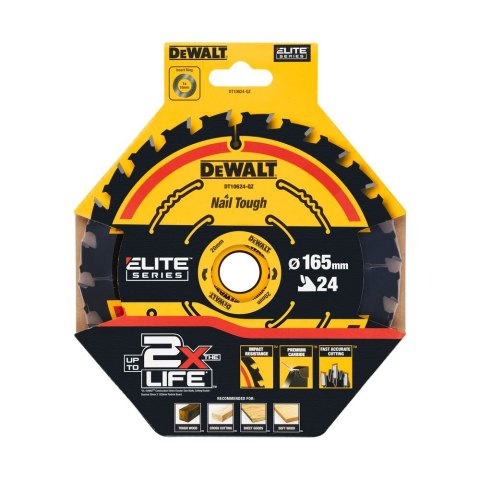 TARCZA 165X20X24T KĄT 18 DEWALT DT10624-QZ