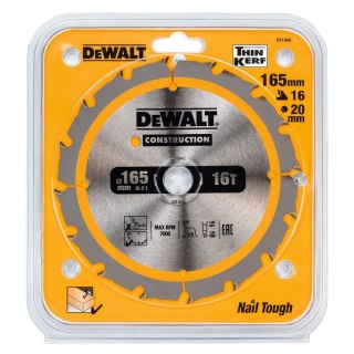 TARCZA 165X20MM 16T DC DEWALT DT1948-QZ
