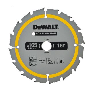 TARCZA 165X20MM 16T DC DEWALT DT1948-QZ