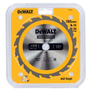 TARCZA 165X20MM 18T AC DEWALT DT1933-QZ