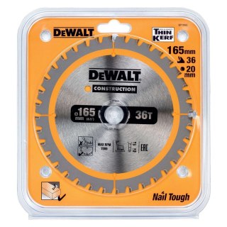 TARCZA 165X20MM 40T DEWALT DT1950-QZ
