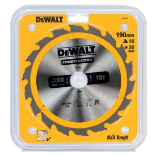 TARCZA 190X30MM 18T AC DEWALT DT1943-QZ