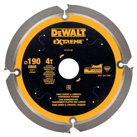 TARCZA 190X30MM X4T DEWALT DT1472-QZ