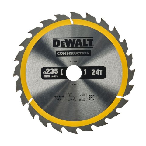 TARCZA 235X30MM 24T DEWALT DT1954-QZ