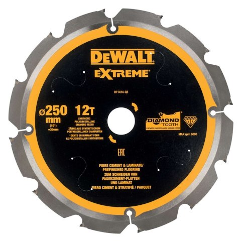 TARCZA 250X30MM X12T DEWALT DT1474-QZ