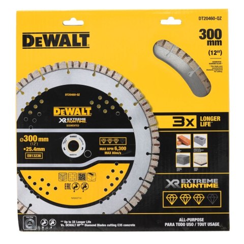 TARCZA 300MM EXTREME RUNTIME ZAST OGÓLNE DEWALT DT20460-QZ