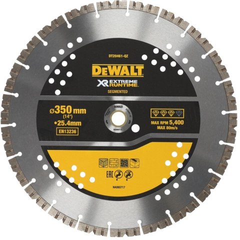 TARCZA 350MM EXTREME RUNTIME ZAST OGÓLNE DEWALT DT20461-QZ