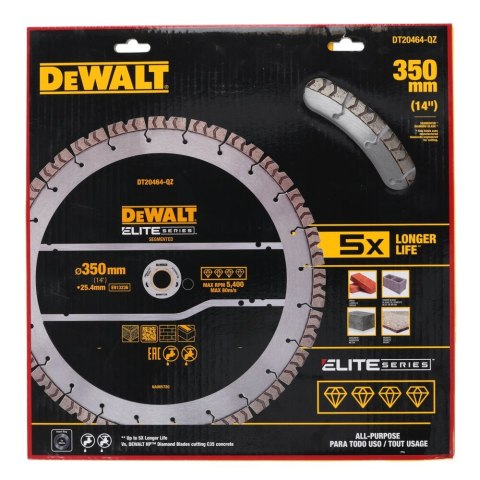 TARCZA 350MM ELITE ZAST. OGÓLNE DEWALT DT20464-QZ