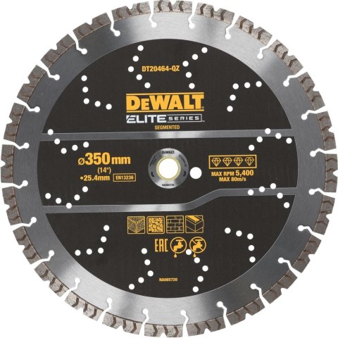 TARCZA 350MM ELITE ZAST. OGÓLNE DEWALT DT20464-QZ