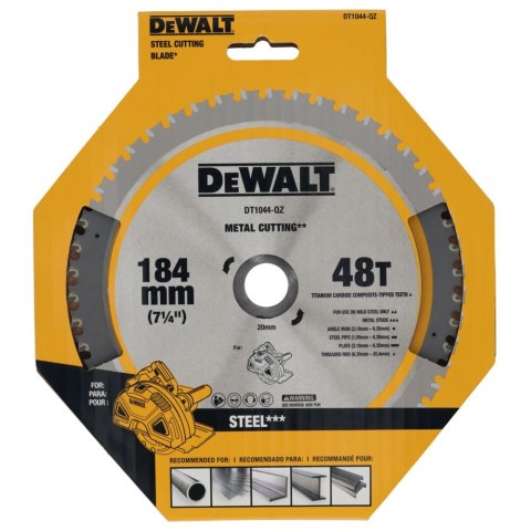 TARCZA CSB DO DCS383 184MMX20MMX48T DEWALT DT1044-QZ