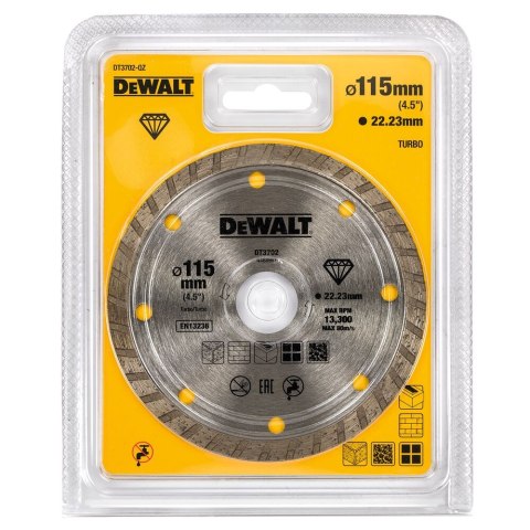 TARCZA DIAM.115X22.2MM, 2.1MM DEWALT DT3702-QZ