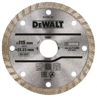 TARCZA DIAM.115X22.2MM, 2.1MM DEWALT DT3702-QZ
