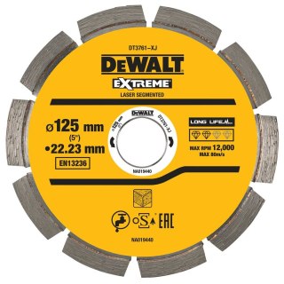 TARCZA DIAM.125X22.2MM, 2MM DEWALT DT3761-XJ