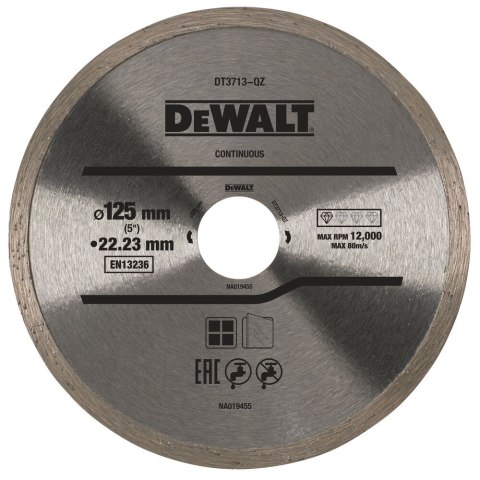 TARCZA DIAM.125/22.2MM, 1.6MM DEWALT DT3713-QZ