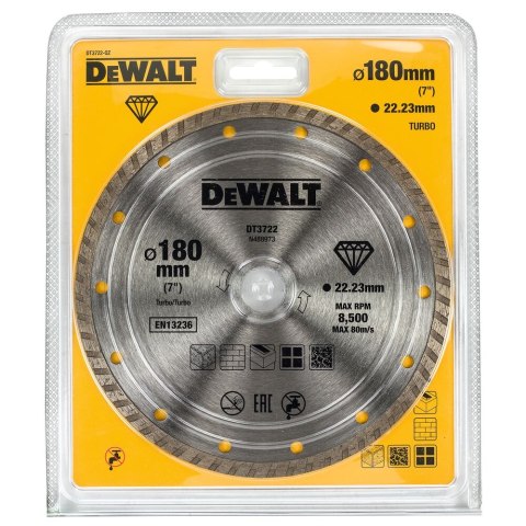 TARCZA DIAM.180X22.2MM, 2.4MM DEWALT DT3722-QZ