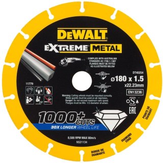 TARCZA DIAM.EXTREMEMETAL 180X22.23X1.5MM DEWALT DT40254-QZ