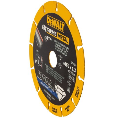 TARCZA DIAMENTOWA 150X22.23X1.3MM DEWALT DT40253-QZ