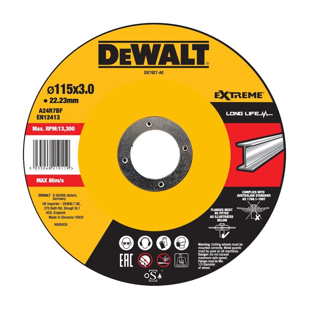 TARCZA DO CIĘCIA 115X22.23X3 MM DEWALT DX7927-AE