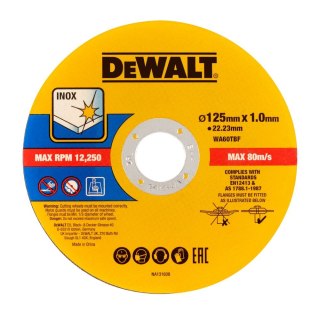 TARCZA DO CIĘCIA 125MM X 1MM 50SZT DEWALT DT20598-QZ